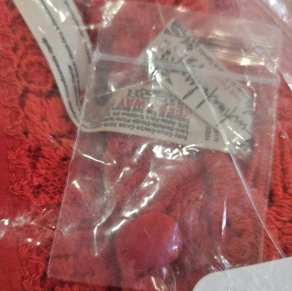 Free People Sabina Ginger Set Crop Top Mini Skirt Lace Red Sizes Sm & Md NWT - Picture 11 of 16